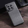 Чохол протиударний Cloth Texture на OnePlus 12 - сірий