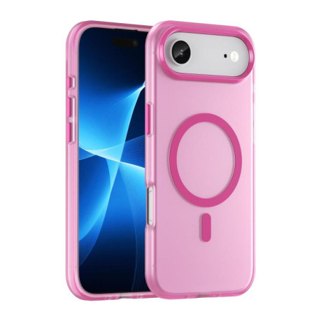Противоударный чехол MagSafe Frosted Translucent TPU + PC для iPhone Air - розовый
