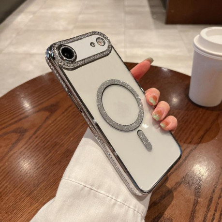 Чохол протиударний Diamond Gradient Plated MagSafe для iPhone Air - сріблястий