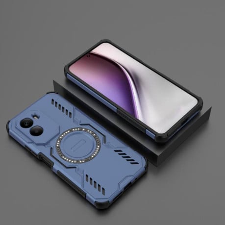 Протиударний чохол Butterfly Armor з MagSafe на Xiaomi Poco M7 4G 169mm - синій
