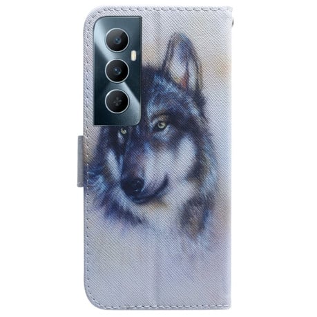 Чохол-книжка Coloured Drawing для Realme C65 4G - Wolf