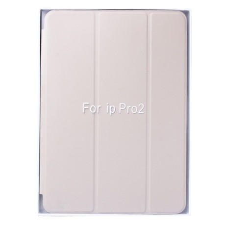 Кожаный чехол-книжка Solid Color на iPad Pro 9.7 - бежевый