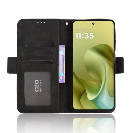 Чохол-книжка Skin Feel Calf для Motorola Moto G86 Power 5G - чорний