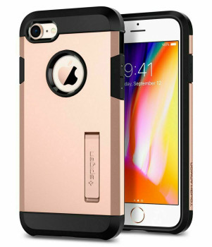 Оригінальний чохол Spigen Tough Armor для iPhone 7/8 Blush Gold