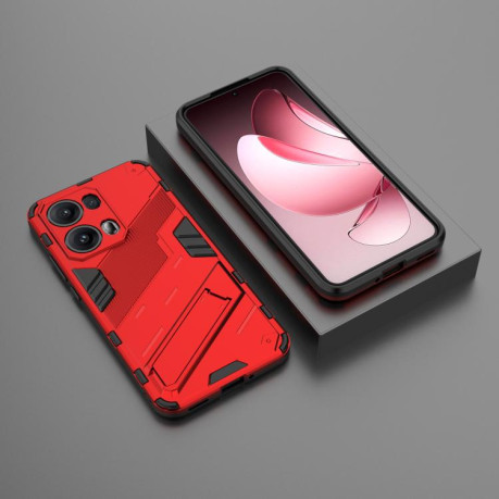 Противоударный чехол Punk Armor для OPPO Reno13 Pro 5G Global - красный