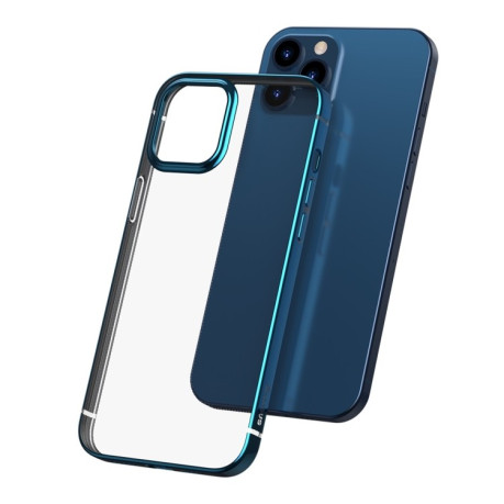 Силіконовий чохол Baseus Shining Case для iPhone 12 Pro Max - синій