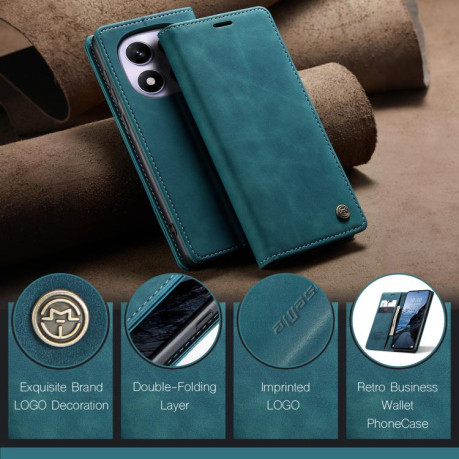 Чехол-книжка CaseMe-013 Multifunctional на Xiaomi Redmi Note 14 Pro 4G Global - синий
