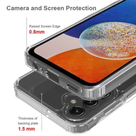 Акриловый противоударный чехол HMC для Samsung Galaxy A15 - прозрачный