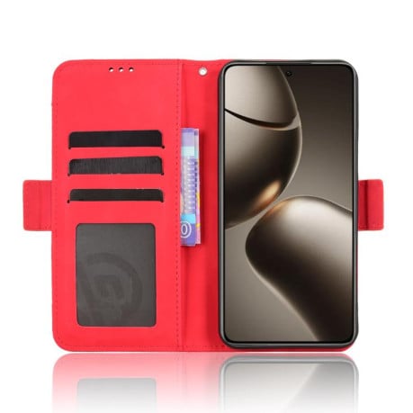 Чехол-книжка Skin Feel Calf на Xiaomi 15T 5G - красный