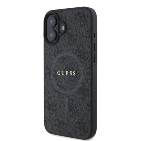 Оригинальный чехол Guess Ring Classic Logo MagSafe для iPhone 16 - black