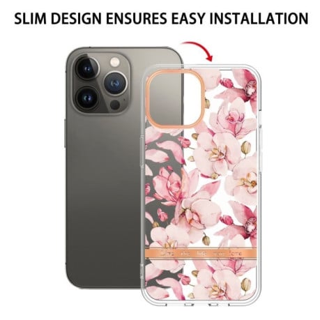 Протиударний чохол Flowers and Plants Series IMD TPU для iPhone 16 Pro Max - Gardenia