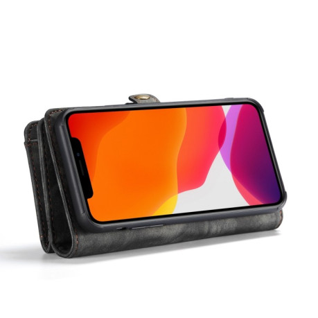 Шкіряний чохол-гаманець CaseMe-008 на iPhone 11 Pro Max - чорний