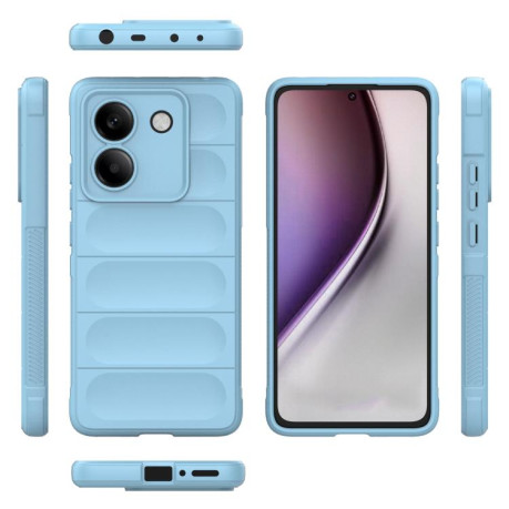 Силіконовий чохол Magic Flannel для Xiaomi Poco M7 Pro 5G - блакитний