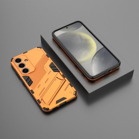 Протиударний чохол Punk Armor для Samsung Galaxy S25 5G - помаранчевий