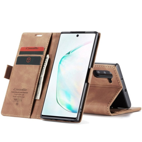 Кожаный чехол CaseMe-013 Multifunctional на Samsung Galaxy Note 10- коричневый