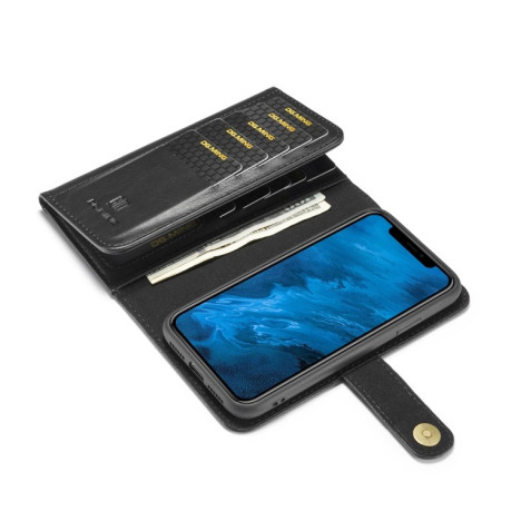 Чохол-гаманець DG.MING Triple Fold для iPhone X/Xs – чорний