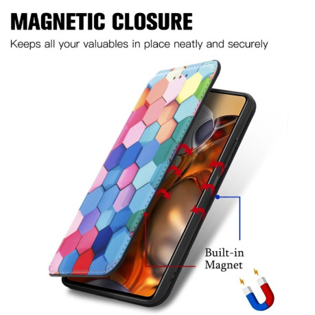 Чехол-книжка Colored Drawing Magnetic для Xiaomi 11T / 11T Pro - Colorful Cube