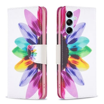Чехол-книжка Colored Drawing Pattern для Samsung Galaxy M14 5G - Sun Flower