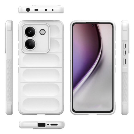 Силіконовий чохол Magic Flannel для Xiaomi Poco M7 Pro 5G - білий