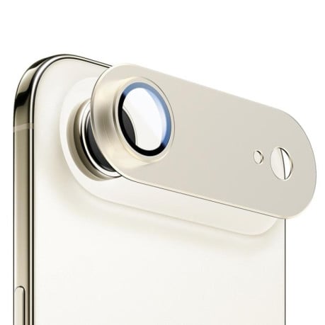 Защита камеры XDCASE Titanium Alloy Hollow Camera Lens на iPhone Air - золотое
