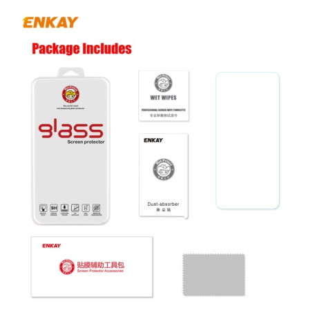 Защитное Стекло ENKAY Hat-prince 0.26mm 9H 2.5D на Xiaomi Redmi 10X / Redmi Note 9 - прозрачное