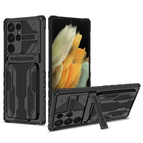 Протиударний чохол Armor Card для Samsung Galaxy S22 Ultra 5G - чорний