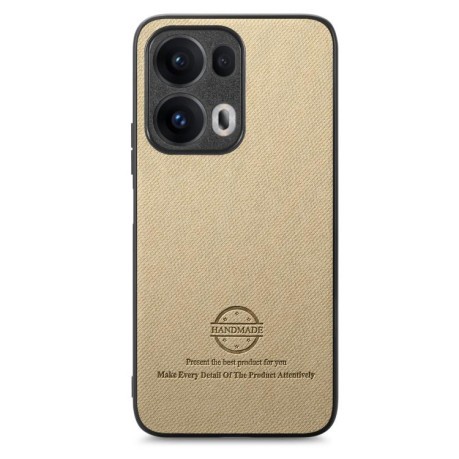 Чохол Twill Fabric Leather Skin Back для OPPO Reno13 Global - хакі