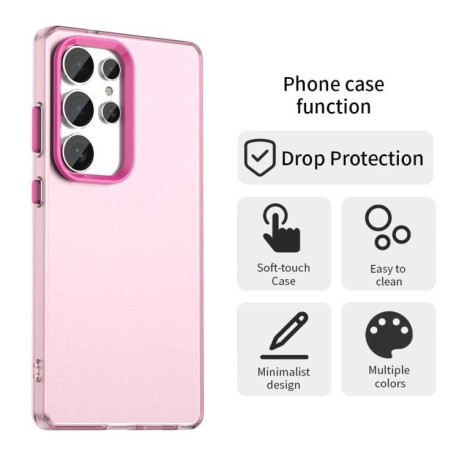 Противоударный чехол Candy Series для Samsung Galaxy S25 Ultra 5G - красный