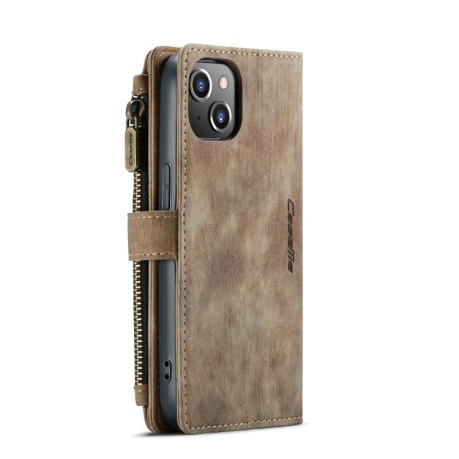 Чехол-кошелек CaseMe-C30 для iPhone 14/13 - коричневый
