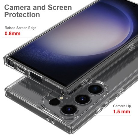 Акриловый противоударный чехол HMC для Samsung Galaxy S24 Ultra 5G - прозрачный