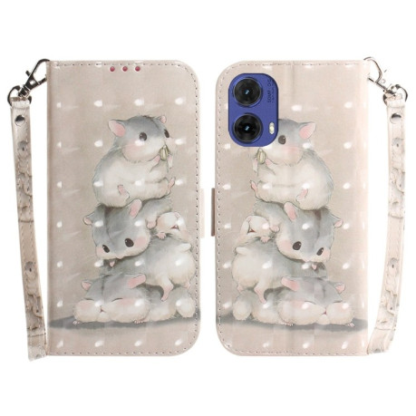 Чохол-книжка 3D Painting для Motorola Moto G85 5G Global - Squirrels
