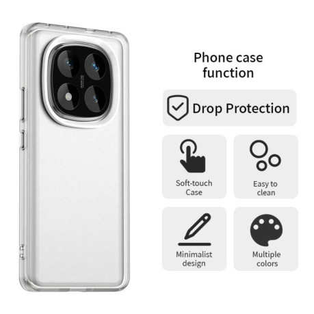 Протиударний чохол Candy Series для Xiaomi Redmi Note 14 Pro 5G/Poco X7 - білий