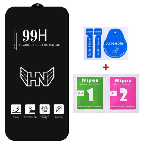 Захисне скло High Aluminum Large Arc Full Screen для Xiaomi Poco M6 Pro 4G