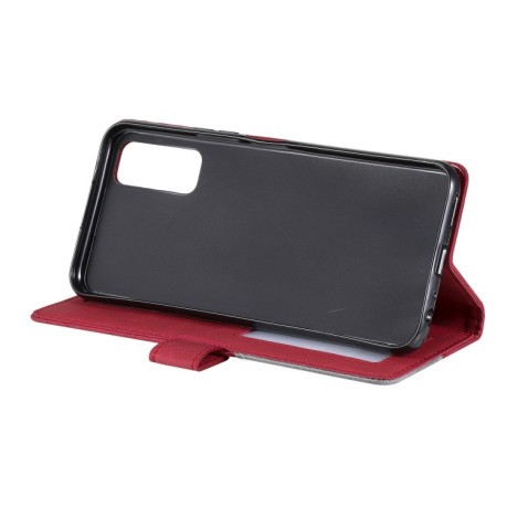 Чохол-книжка Skin Feel Splicing для Vivo Y72 5G / Y52 5G / iQOO Z3 - червоний