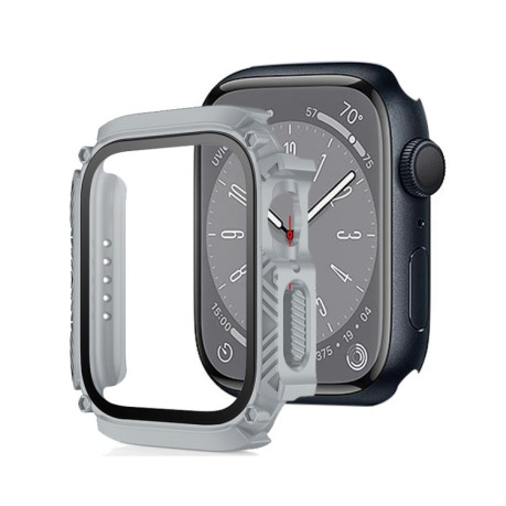 Протиударна накладка із захисним склом Armor Waterproof для Apple Watch Series 8/7 41mm - сірий