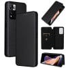 Чехол-книжка Carbon Fiber Texture на Xiaomi Redmi Note 12 Pro 4G/11 Pro Global(4G/5G)/11E Pro 4G Global - черный