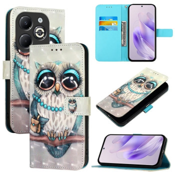 Чохол-книжка 3D Painting для Infinix Smart 8 Plus / Smart 8 Pro - Owl