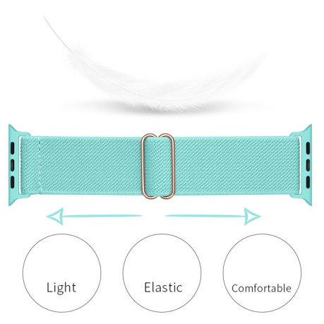 Ремінець Polyester Nylon для Apple Watch 10 46mm/Ultra 49mm / Series 8/7 45mm / 44mm / 42mm/45mm/44mm/42mm - світло-зелений