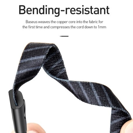Зарядний кабель Baseus 2.4A Length: 85cm USB/Lightning для iPhone/iPad - чорний
