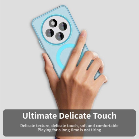Противоударный чехол MagSafe Holder PC Hybrid для Xiaomi Redmi 14C 4G/Poco C75/Redmi A4 5G - синий