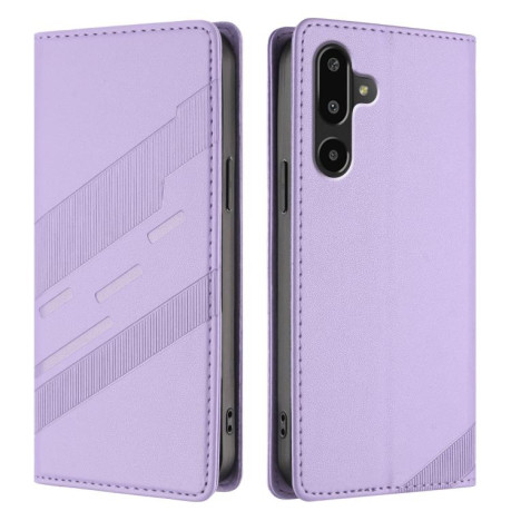 Чехол-книжка Embossed Multi-functional Wallet Retro Leather на Samsung Galaxy F16 5G / M16 5G - фиолетовый