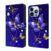 Чохол-книжка Crystal 3D Shockproof Protective Leather для iPhone 15 Pro Max - Diamond Butterfly