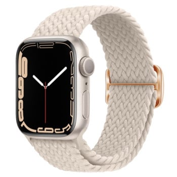 Ремінець Buckle Nylon Braided для Apple Watch 10 46mm/Ultra 49mm / Series 8/7 45mm / 44mm / 42mm - бежевий