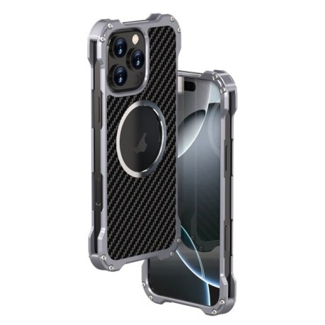 Протиударний чохол R-JUST RJ51 для iPhone 16 Pro - сірий