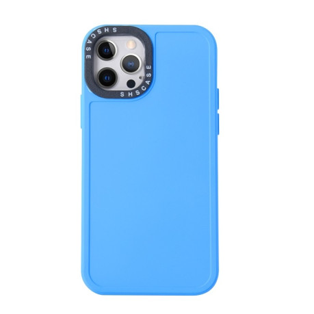 Противоударный чехол Black Lens для iPhone 14 - светло-синий
