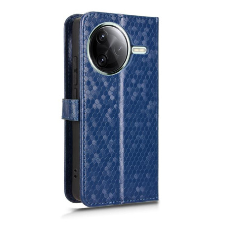 Чехол-книжка Honeycomb Dot для Xiaomi Poco F7 Pro 5G / F7 Ultra - синий