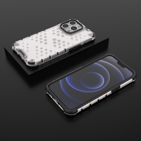 Противоударный чехол Honeycomb для iPhone 14 Pro Max - белый