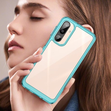 Противоударный чохол Colorful Acrylic Series для Samsung Galaxy M16 5G - синий