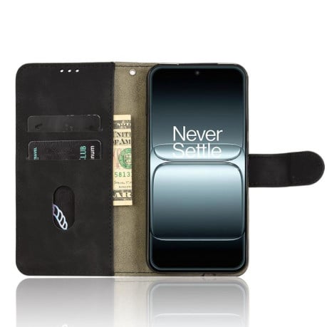 Чохол-книжка Retro Skin Feel Business Magnetic на OnePlus 13T - чорний