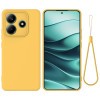 Силіконовий чохол Solid Color Liquid Silicone на Xiaomi Redmi Note 14 5G - жовтий